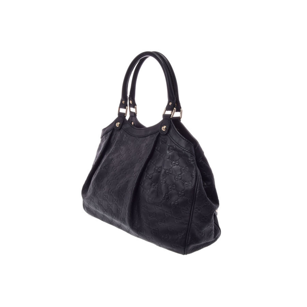 Gucci tote Sukey ssima black leather bag
